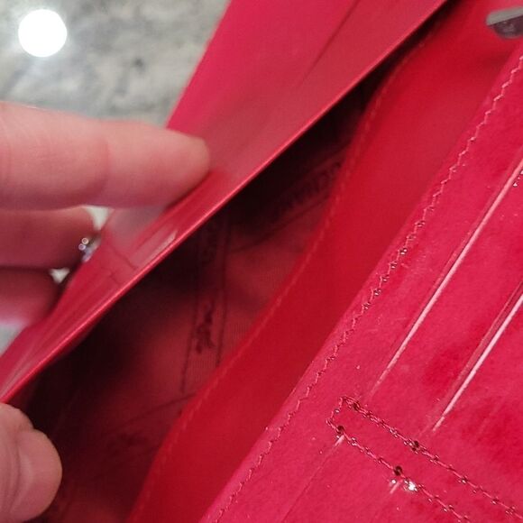 𝅺longchamp Roseau Patent Leather Long Continental Wallet - Picture 3 of 9